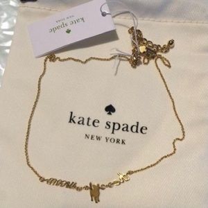 COPY - Kate Spade “The cats meow” necklace